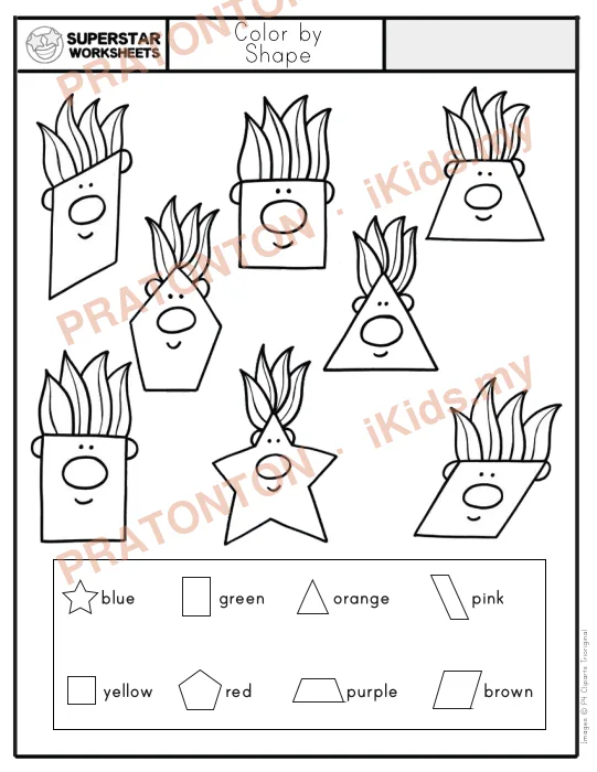 Pratonton muka 1 lembaran Images © P4 Cliparts Trioriginal — Matematik Tahun 1