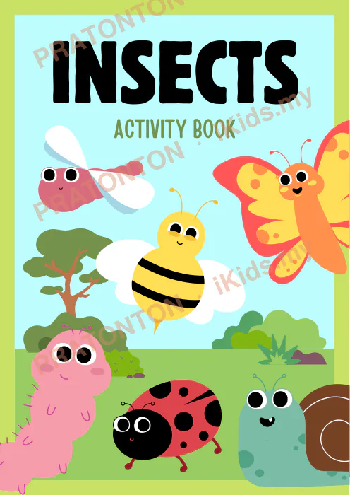 Pratonton muka 1 lembaran INSECTS — Bahasa Inggeris Tahun 1