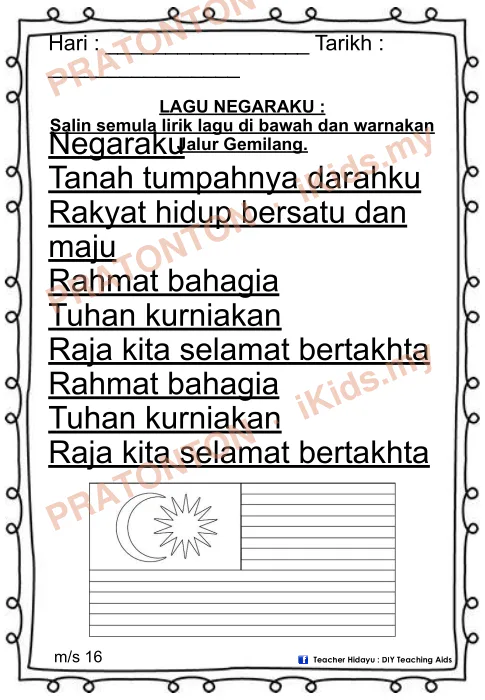 Pratonton muka 17 lembaran ISI KANDUNGAN — Matematik Tahun 1