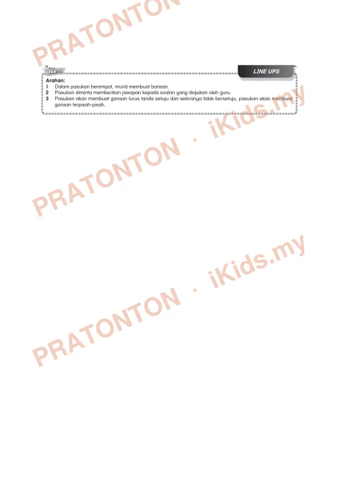 Pratonton muka 1 lembaran Kad Aktiviti PAK-21 Bahasa Melayu — Tema 2: Line Ups — Bahasa Melayu Tahun 6