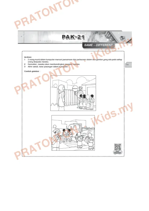 Pratonton muka 2 lembaran Kad Aktiviti PAK-21 Bahasa Melayu — Tema 3: Rally Table dan Round Robin — Bahasa Melayu Tahun 6