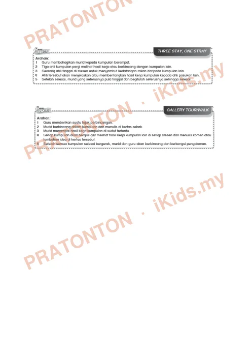 Pratonton muka 1 lembaran Kad Aktiviti PAK-21 Bahasa Melayu — Tema 7: Three Stay One Stray — Bahasa Melayu Tahun 6