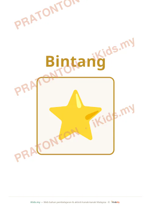 Pratonton muka 3 lembaran Kad Cakerawala (Flashcard Besar) — Sains Anak Istimewa