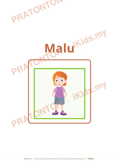 Pratonton muka 4 lembaran Kad Emosi (Flashcard Besar) — Sosial & Emosi Anak Istimewa