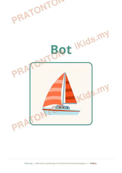 Pratonton muka 5 lembaran Kad Kenderaan (Flashcard Besar) — Sains Anak Istimewa