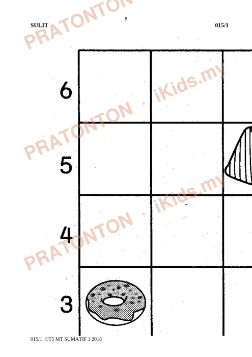 Pratonton muka 8 lembaran Kertas Peperiksaan Matematik Tahun 5 — Kertas 1 — Matematik Tahun 5