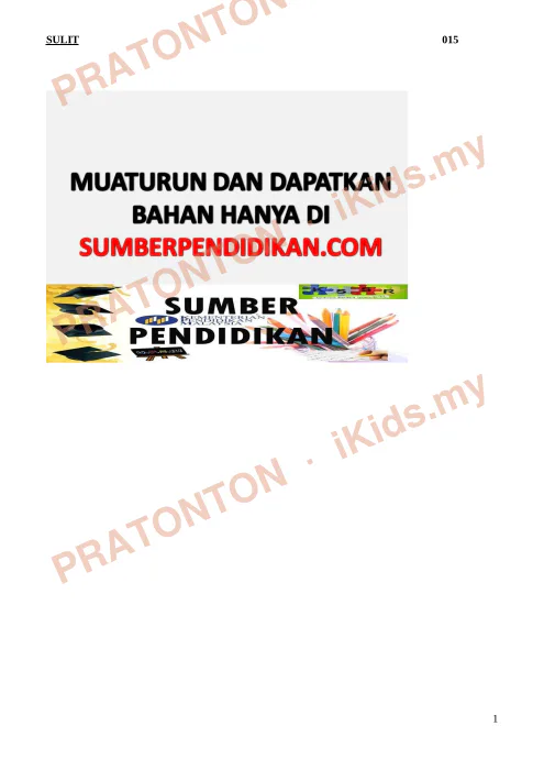 Pratonton muka 1 lembaran Kertas Soalan Matematik 28 — Matematik Tahun 2