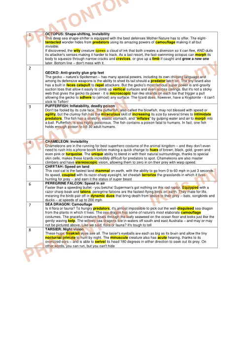 Pratonton muka 1 lembaran Latih Tubi Bahasa Inggeris Tahun 5 — Modul 4: Haiwan Laut — Bahasa Inggeris Tahun 5