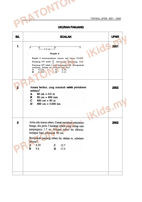 Pratonton muka 1 lembaran Latih Tubi Matematik — Modul 13 — Matematik Tahun 6