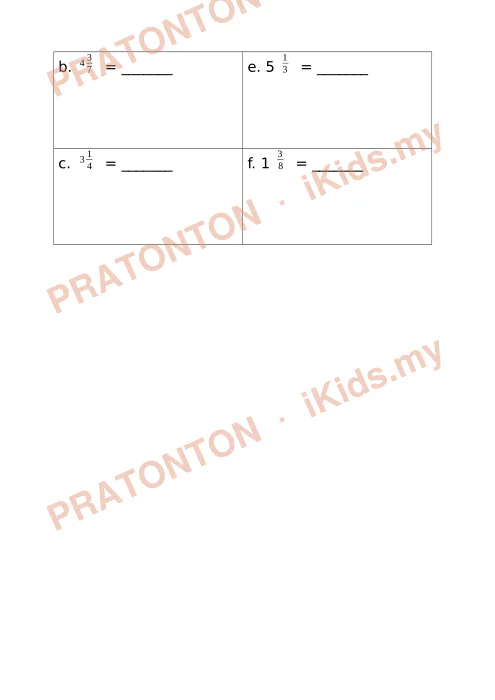 Pratonton muka 2 lembaran LATIH TUBI MODUL 4 1 — Matematik Tahun 4