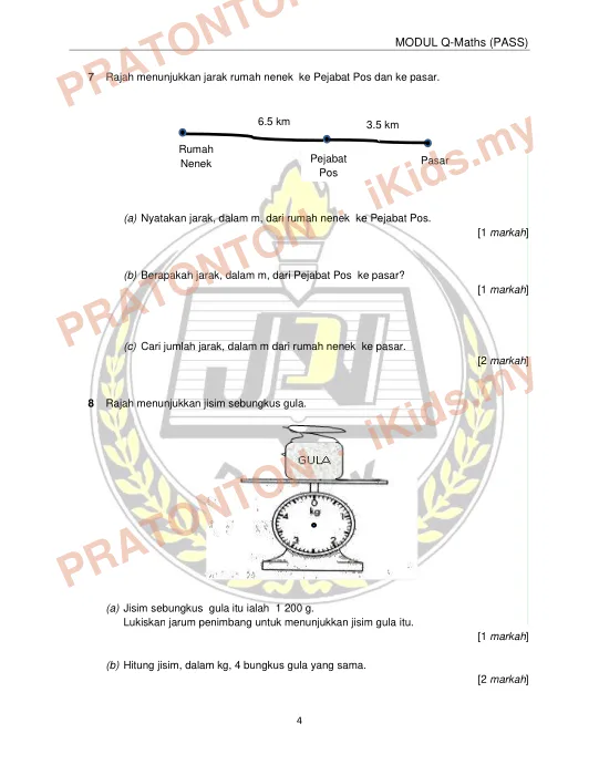 Pratonton muka 27 lembaran LATIH TUBI UPSR 2017 MATEMATIK LULUS SET 2 — Matematik Tahun 6