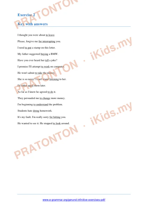 Pratonton muka 2 lembaran Latihan Bahasa Inggeris — Bahasa Inggeris Tahun 1