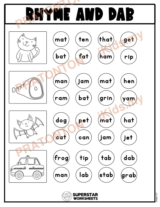 Pratonton muka 1 lembaran Latihan Bahasa Inggeris Tahun 1 — Bahasa Inggeris Tahun 1
