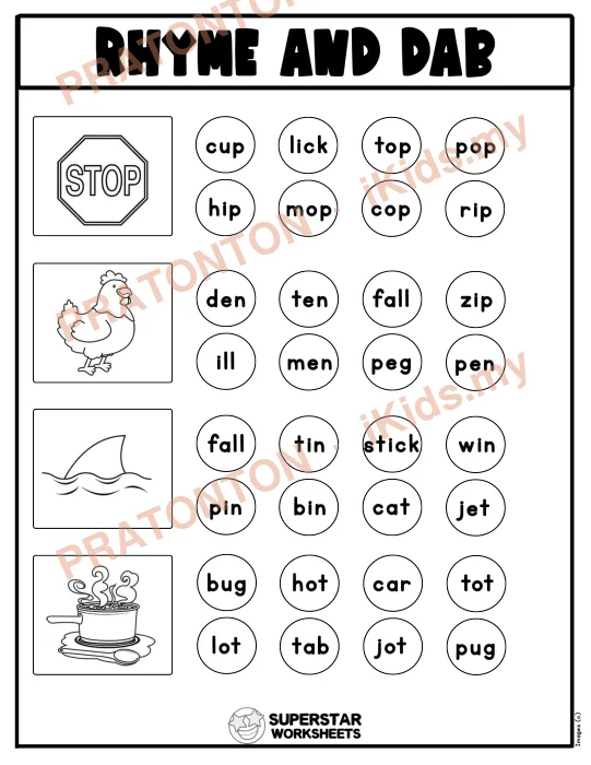 Pratonton muka 1 lembaran Latihan Bahasa Inggeris Tahun 1 — Bahasa Inggeris Tahun 1