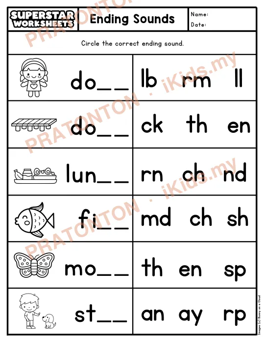 Pratonton muka 1 lembaran Latihan Bahasa Inggeris Tahun 1 — Bahasa Inggeris Tahun 1