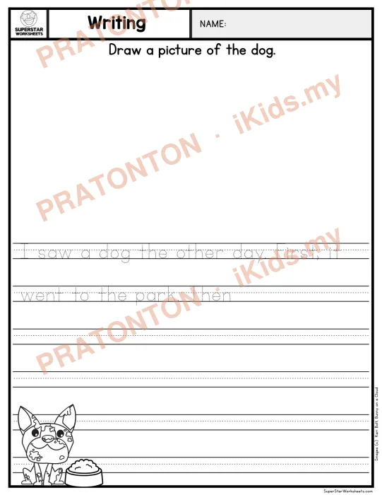Pratonton muka 1 lembaran Latihan Bahasa Inggeris Tahun 1 — Bahasa Inggeris Tahun 1