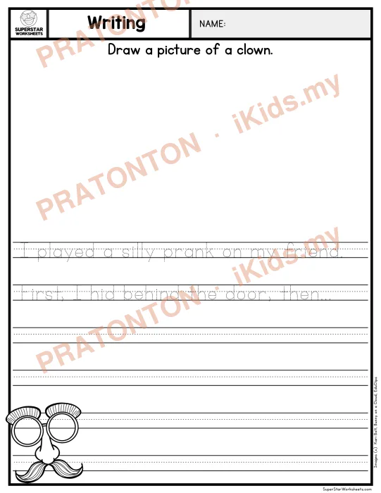 Pratonton muka 1 lembaran Latihan Bahasa Inggeris Tahun 1 — Bahasa Inggeris Tahun 1