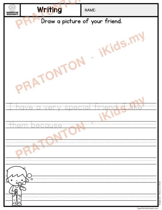 Pratonton muka 1 lembaran Latihan Bahasa Inggeris Tahun 1 — Bahasa Inggeris Tahun 1