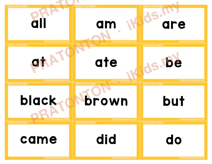 Pratonton muka 1 lembaran Latihan Bahasa Inggeris Tahun 1 — Bahasa Inggeris Tahun 1