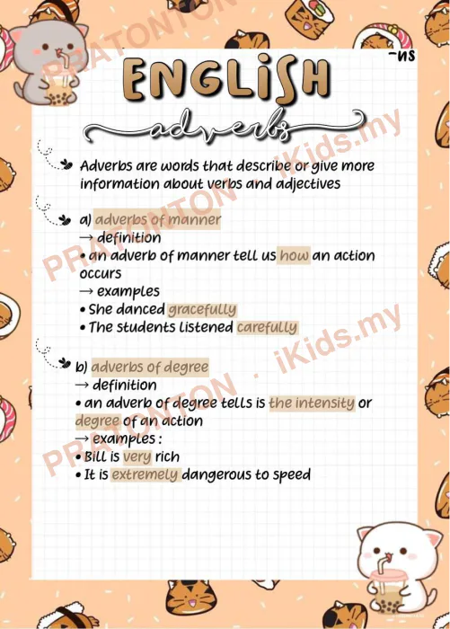 Pratonton muka 1 lembaran Latihan Bahasa Inggeris Tahun 1 — Bahasa Inggeris Tahun 1