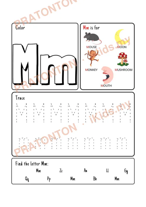 Pratonton muka 13 lembaran Latihan Bahasa Inggeris Tahun 1 — Bahasa Inggeris Tahun 1