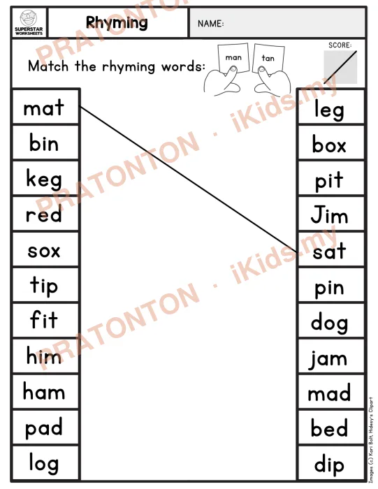 Pratonton muka 1 lembaran Latihan Bahasa Inggeris Tahun 1 — Bahasa Inggeris Tahun 1