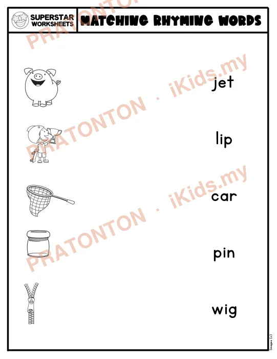 Pratonton muka 1 lembaran Latihan Bahasa Inggeris Tahun 1 — Bahasa Inggeris Tahun 1