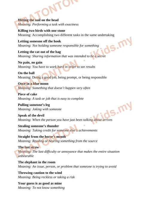 Pratonton muka 3 lembaran Latihan Bahasa Inggeris Tahun 1 — Bahasa Inggeris Tahun 1