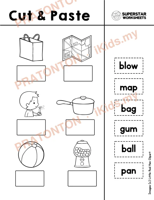 Pratonton muka 1 lembaran Latihan Bahasa Inggeris Tahun 1 — Bahasa Inggeris Tahun 1