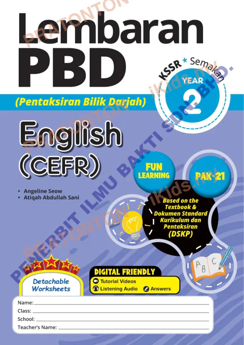 Pratonton muka 1 lembaran Latihan Bahasa Inggeris Tahun 2 — Bahasa Inggeris Tahun 2
