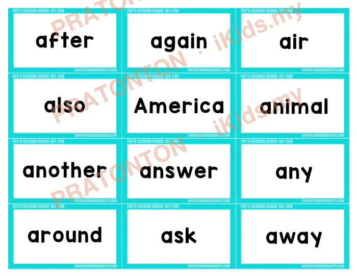 Pratonton muka 1 lembaran Latihan Bahasa Inggeris Tahun 2 — Bahasa Inggeris Tahun 2