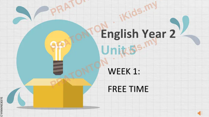 Pratonton muka 1 lembaran Latihan Bahasa Inggeris Tahun 2 — Bahasa Inggeris Tahun 2