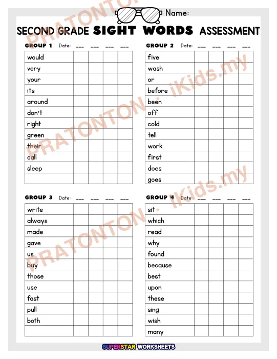 Pratonton muka 1 lembaran Latihan Bahasa Inggeris Tahun 2 — Bahasa Inggeris Tahun 2