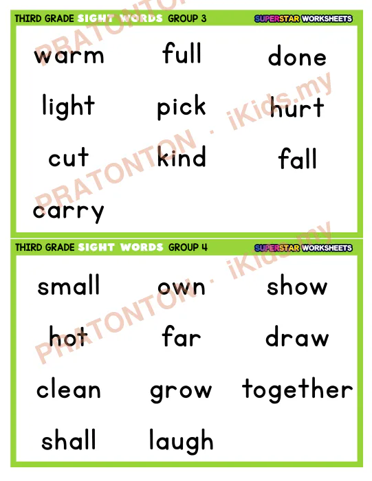 Pratonton muka 1 lembaran Latihan Bahasa Inggeris Tahun 2 — Bahasa Inggeris Tahun 2