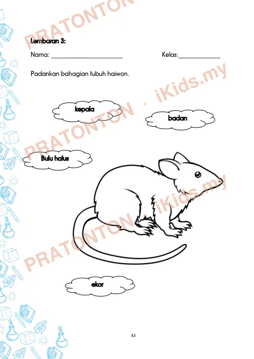 Pratonton muka 55 lembaran Latihan Bahasa Inggeris Tahun 3 — Bahasa Inggeris Tahun 3