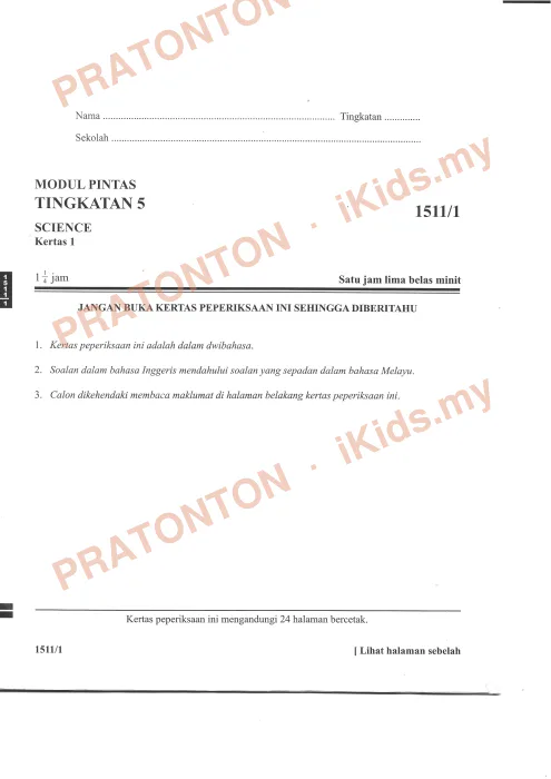 Pratonton muka 1 lembaran Latihan Bahasa Inggeris Tahun 3 — Bahasa Inggeris Tahun 3