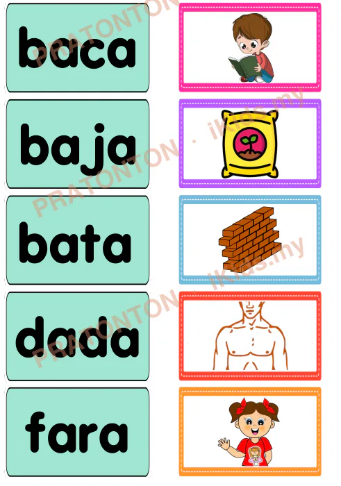 Pratonton muka 1 lembaran Latihan Bahasa Melayu Tahun 1 — Bahasa Melayu Tahun 1