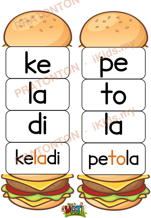 Pratonton muka 1 lembaran Latihan Bahasa Melayu Tahun 1 — Bahasa Melayu Tahun 1