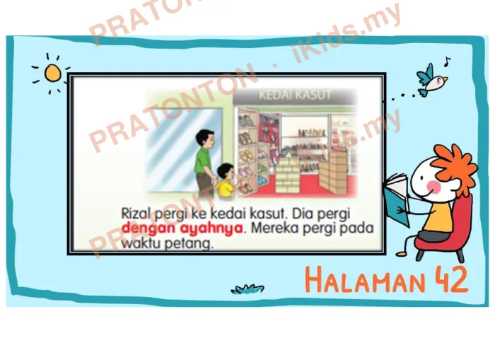 Pratonton muka 8 lembaran Latihan Bahasa Melayu Tahun 1 — Bahasa Melayu Tahun 1