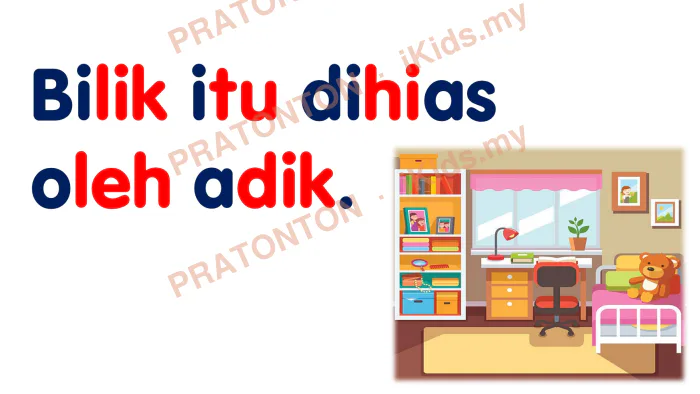Pratonton muka 7 lembaran Latihan Bahasa Melayu Tahun 1 — Bahasa Melayu Tahun 1