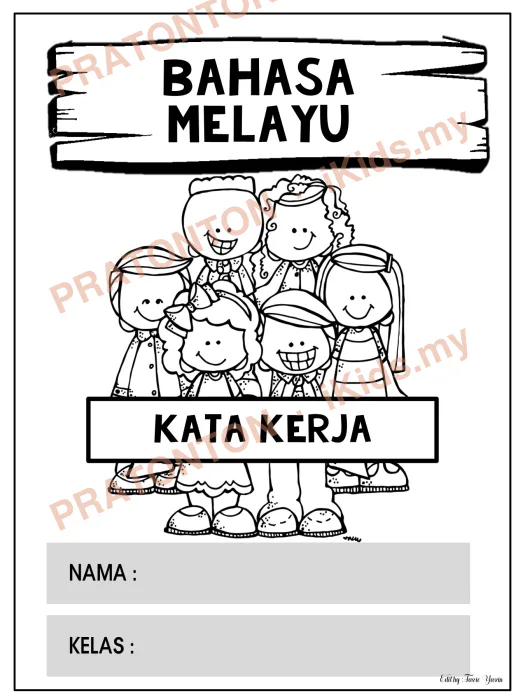 Pratonton muka 1 lembaran Latihan Bahasa Melayu Tahun 1 — Bahasa Melayu Tahun 1