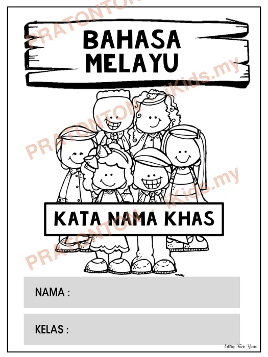 Pratonton muka 1 lembaran Latihan Bahasa Melayu Tahun 1 — Bahasa Melayu Tahun 1