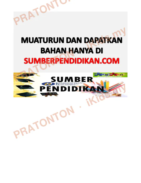 Pratonton muka 1 lembaran Latihan Bahasa Melayu Tahun 1 — Bahasa Melayu Tahun 1