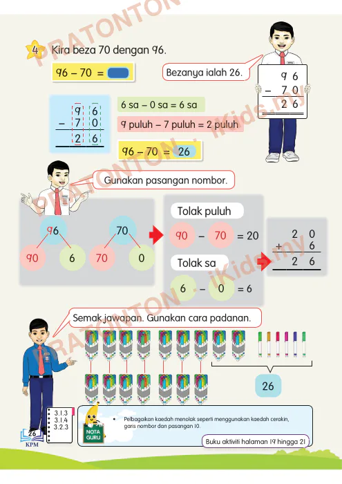 Pratonton muka 32 lembaran Latihan Masa dan Waktu 1 — Matematik Tahun 3