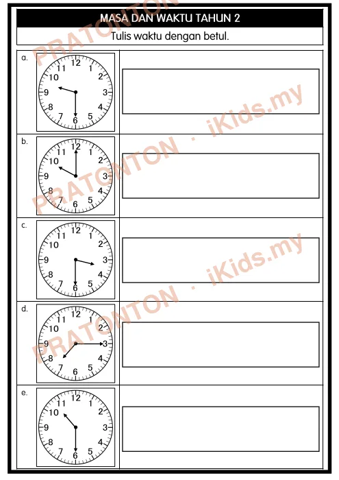 Pratonton muka 6 lembaran Latihan Matematik 11 — Matematik Tahun 2
