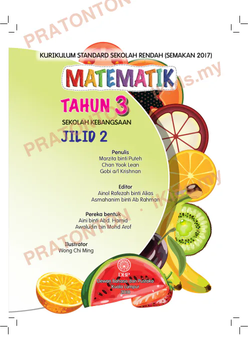 Pratonton muka 1 lembaran Latihan Matematik 11 — Matematik Tahun 3