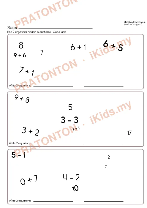 Pratonton muka 12 lembaran Latihan Matematik 23 — Matematik Tahun 2