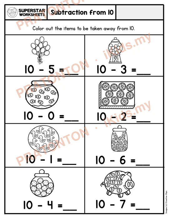 Pratonton muka 1 lembaran Latihan Matematik Tahun 1 — Matematik Tahun 1