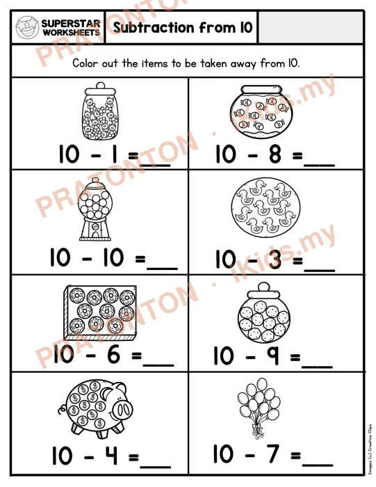 Pratonton muka 1 lembaran Latihan Matematik Tahun 1 — Matematik Tahun 1