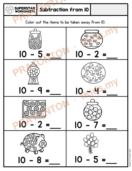 Pratonton muka 1 lembaran Latihan Matematik Tahun 1 — Matematik Tahun 1